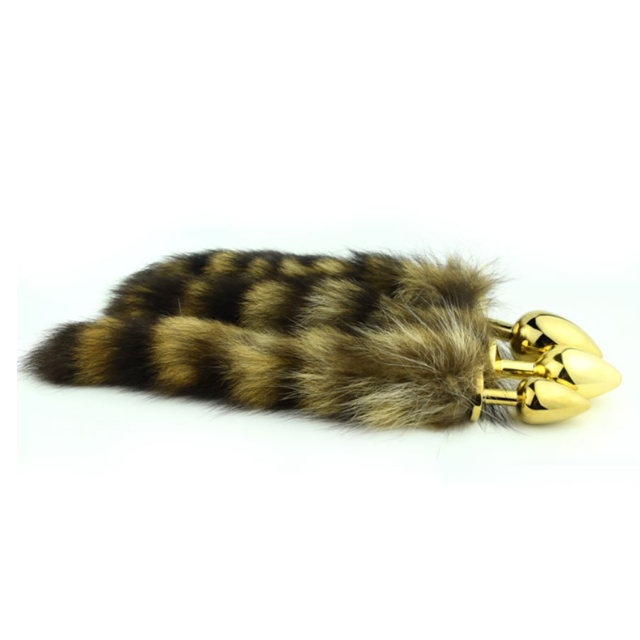 Large Metal Gold Color Anal Plug Golden Butt Plugs Fetish Anus Beads